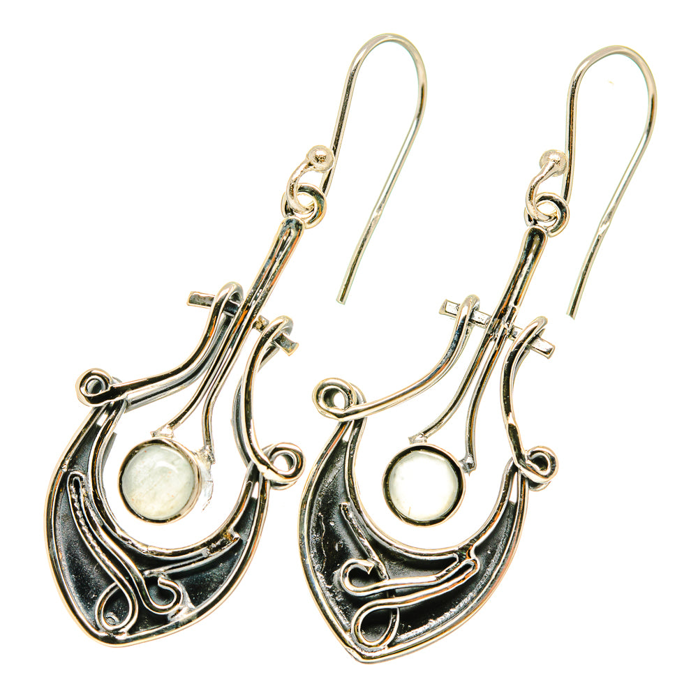 Aqua Chalcedony Earrings handcrafted by Anasilvercos - EARR418994