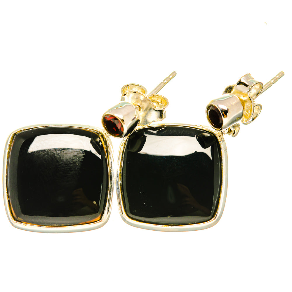 Black Onyx Earrings handcrafted by Anasilvercos - EARR418998