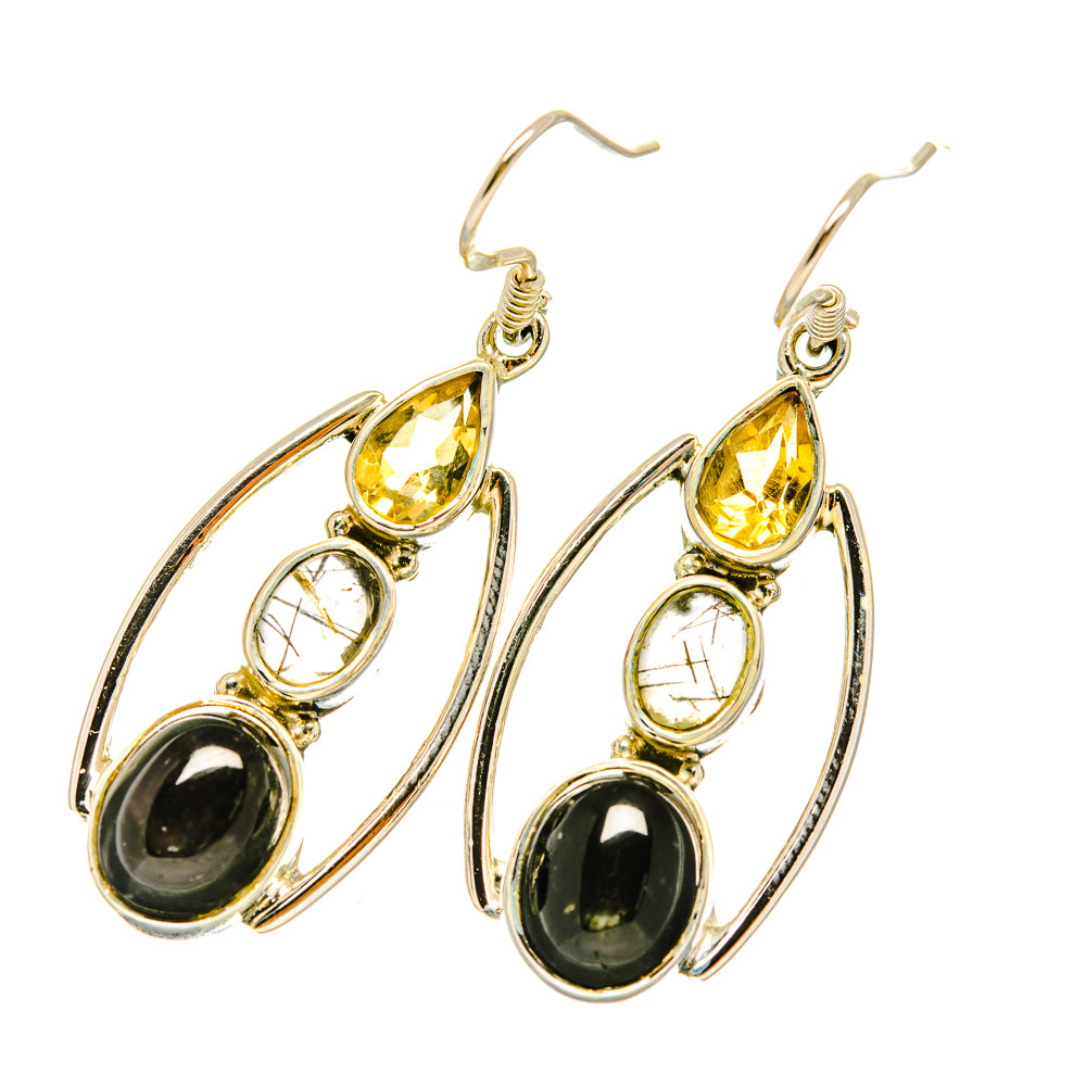 Black Onyx Earrings handcrafted by Anasilvercos - EARR419012