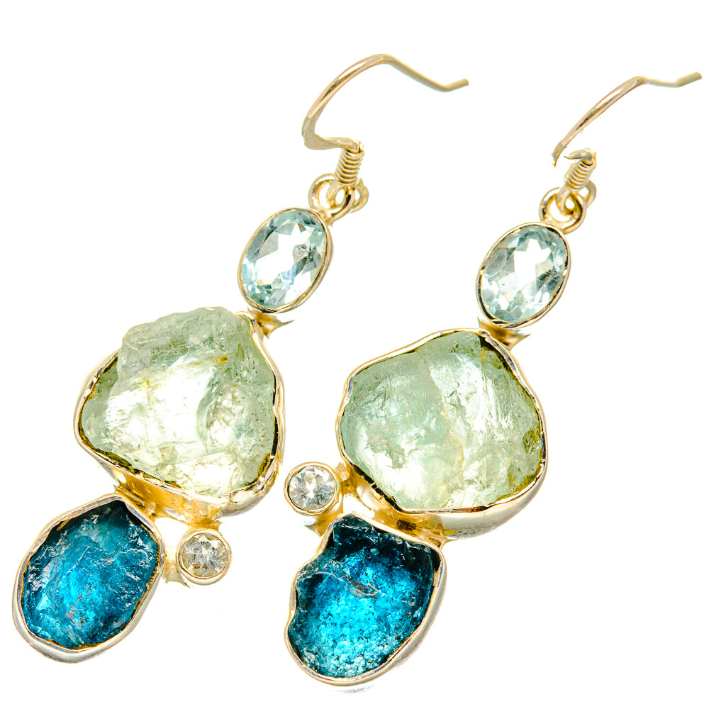 Aquamarine Earrings handcrafted by Anasilvercos - EARR419014
