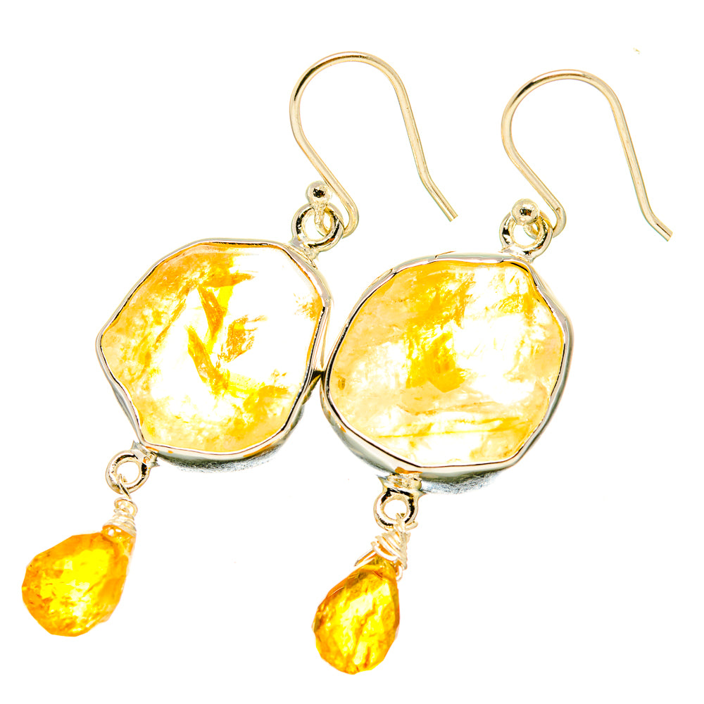 Citrine Earrings handcrafted by Anasilvercos - EARR419021