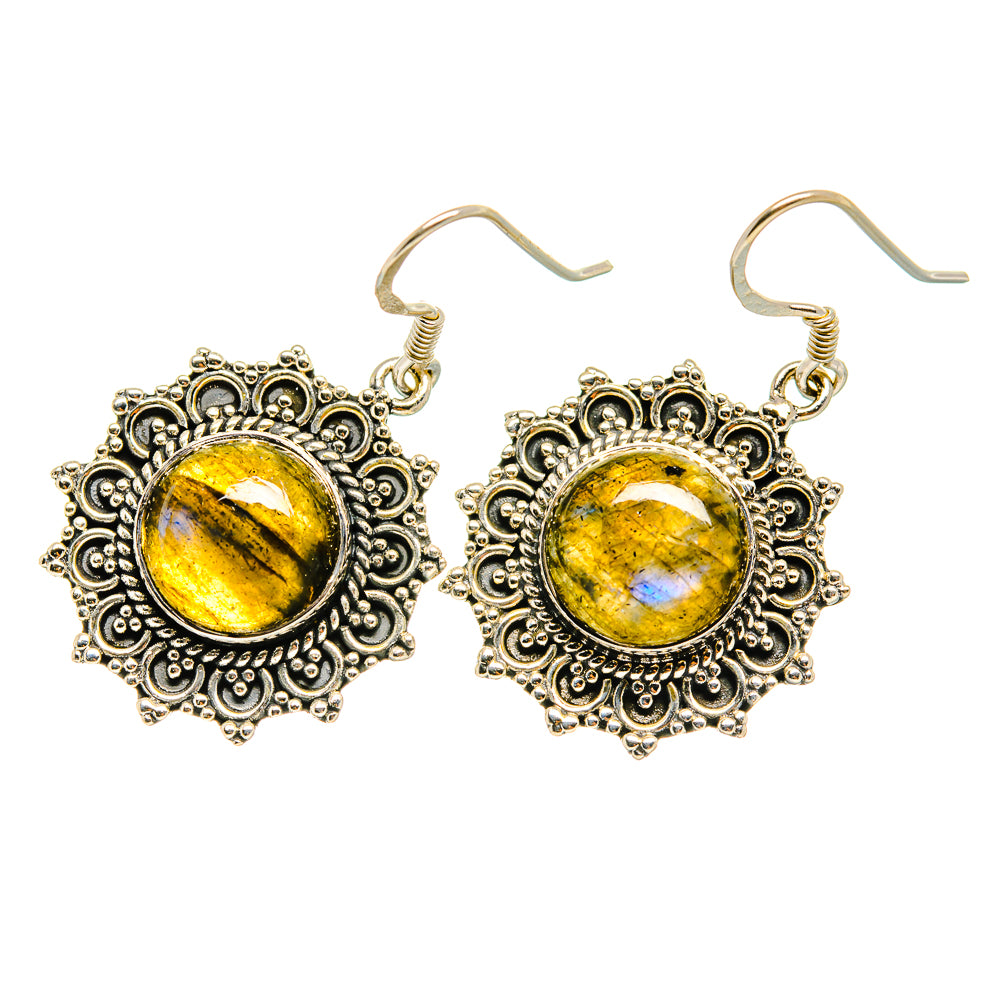 Labradorite Earrings handcrafted by Anasilvercos - EARR419023