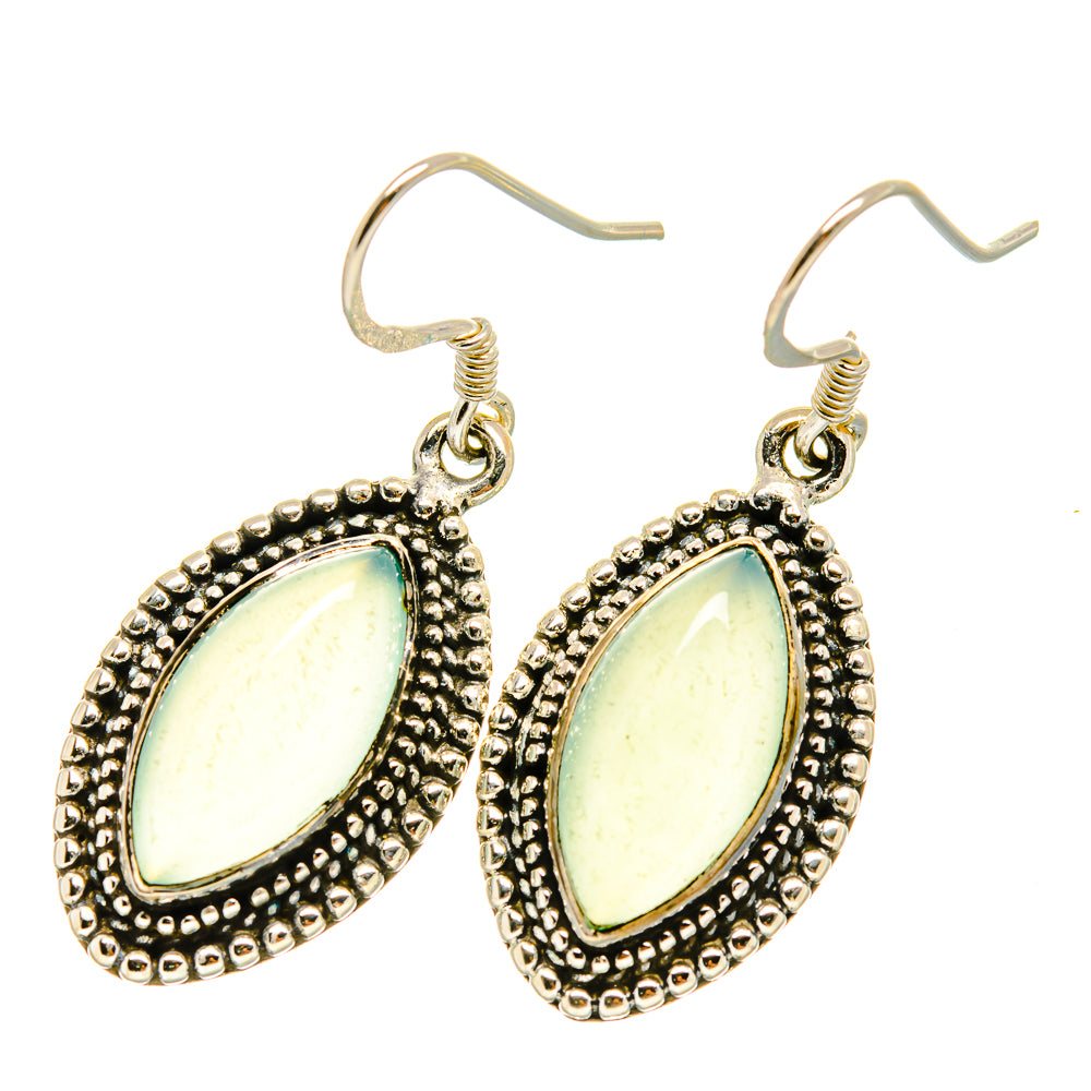 Aqua Chalcedony Earrings handcrafted by Anasilvercos - EARR419030