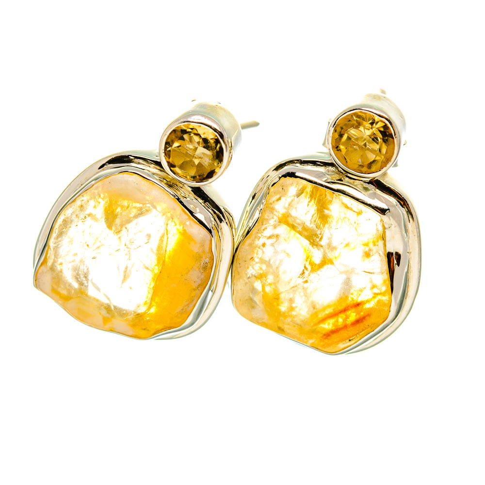 Citrine Earrings handcrafted by Anasilvercos - EARR419041