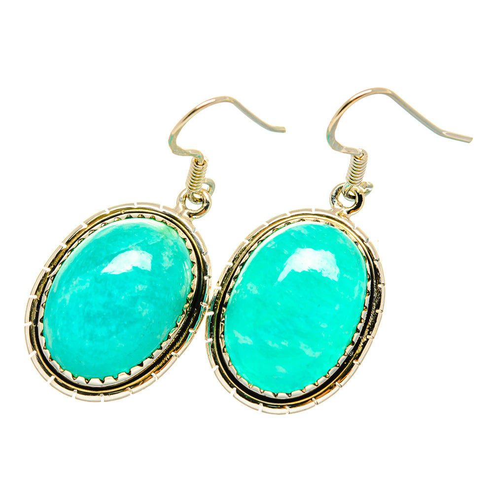 Amazonite Earrings handcrafted by Anasilvercos - EARR419042