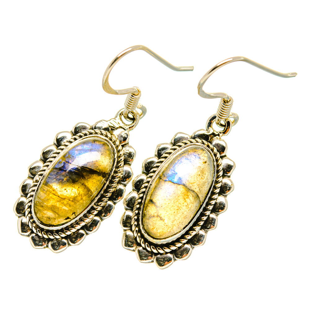 Labradorite Earrings handcrafted by Anasilvercos - EARR419051