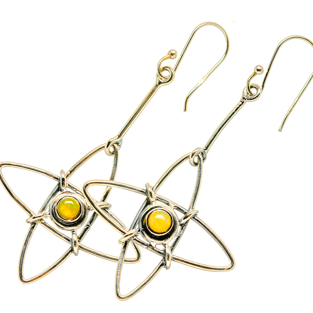 Ethiopian Opal Earrings handcrafted by Anasilvercos - EARR419054