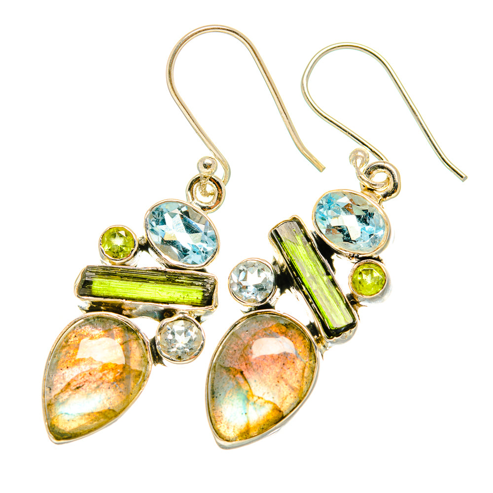 Labradorite Earrings handcrafted by Anasilvercos - EARR419061