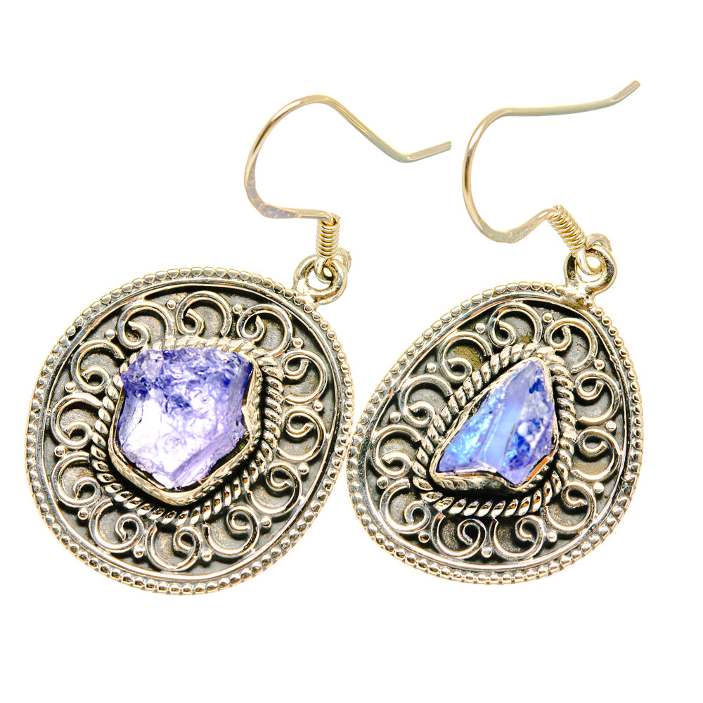 Tanzanite Earrings handcrafted by Anasilvercos - EARR419065
