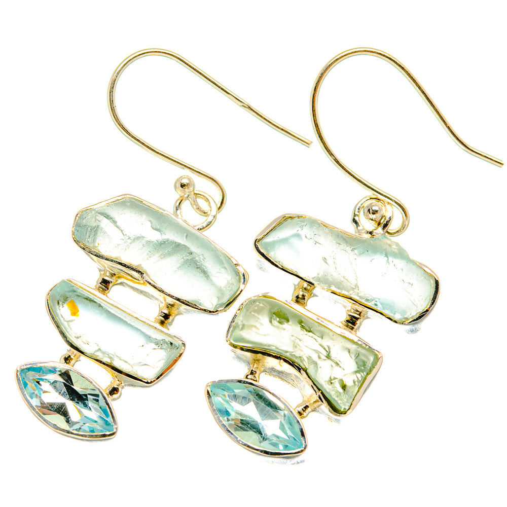 Aquamarine Earrings handcrafted by Anasilvercos - EARR419068