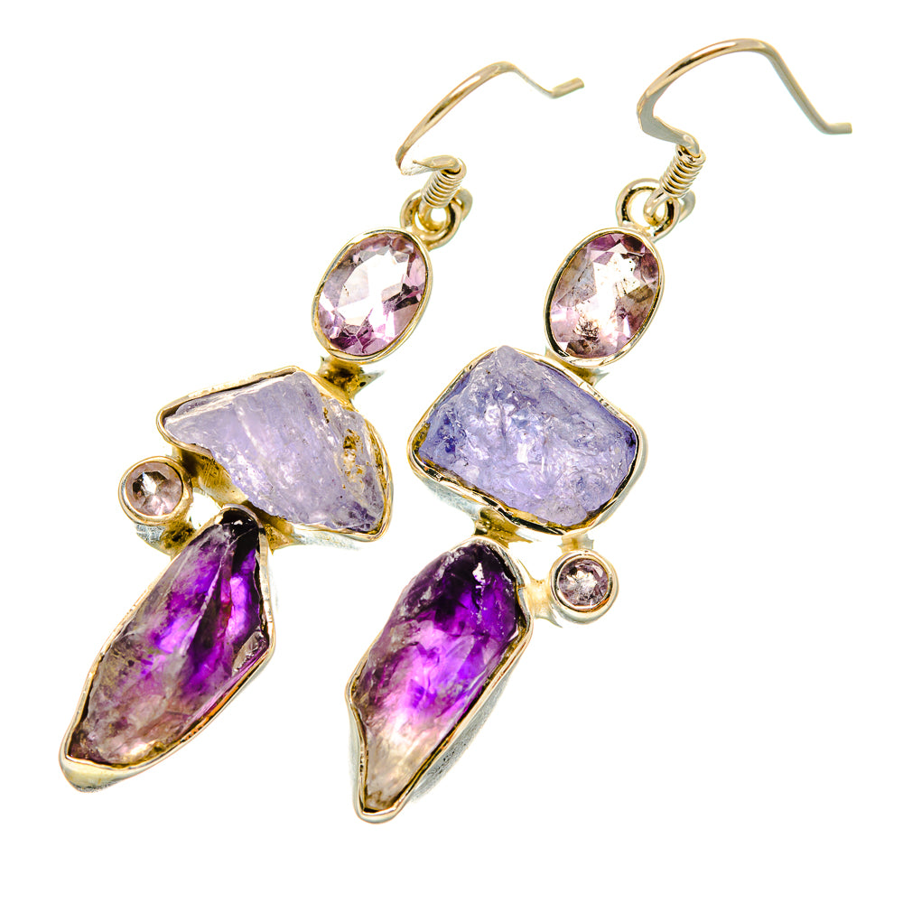 Amethyst Earrings handcrafted by Anasilvercos - EARR419069