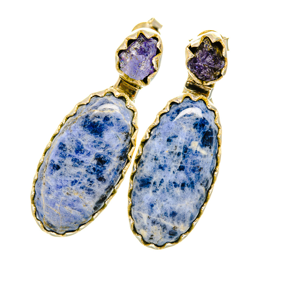 Sodalite Earrings handcrafted by Anasilvercos - EARR419080