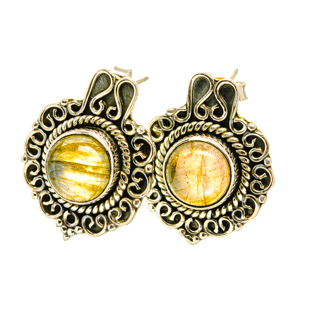 Labradorite Earrings handcrafted by Anasilvercos - EARR419082