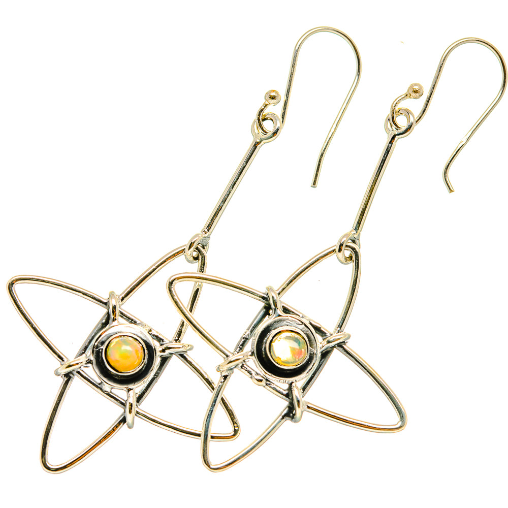 Ethiopian Opal Earrings handcrafted by Anasilvercos - EARR419083