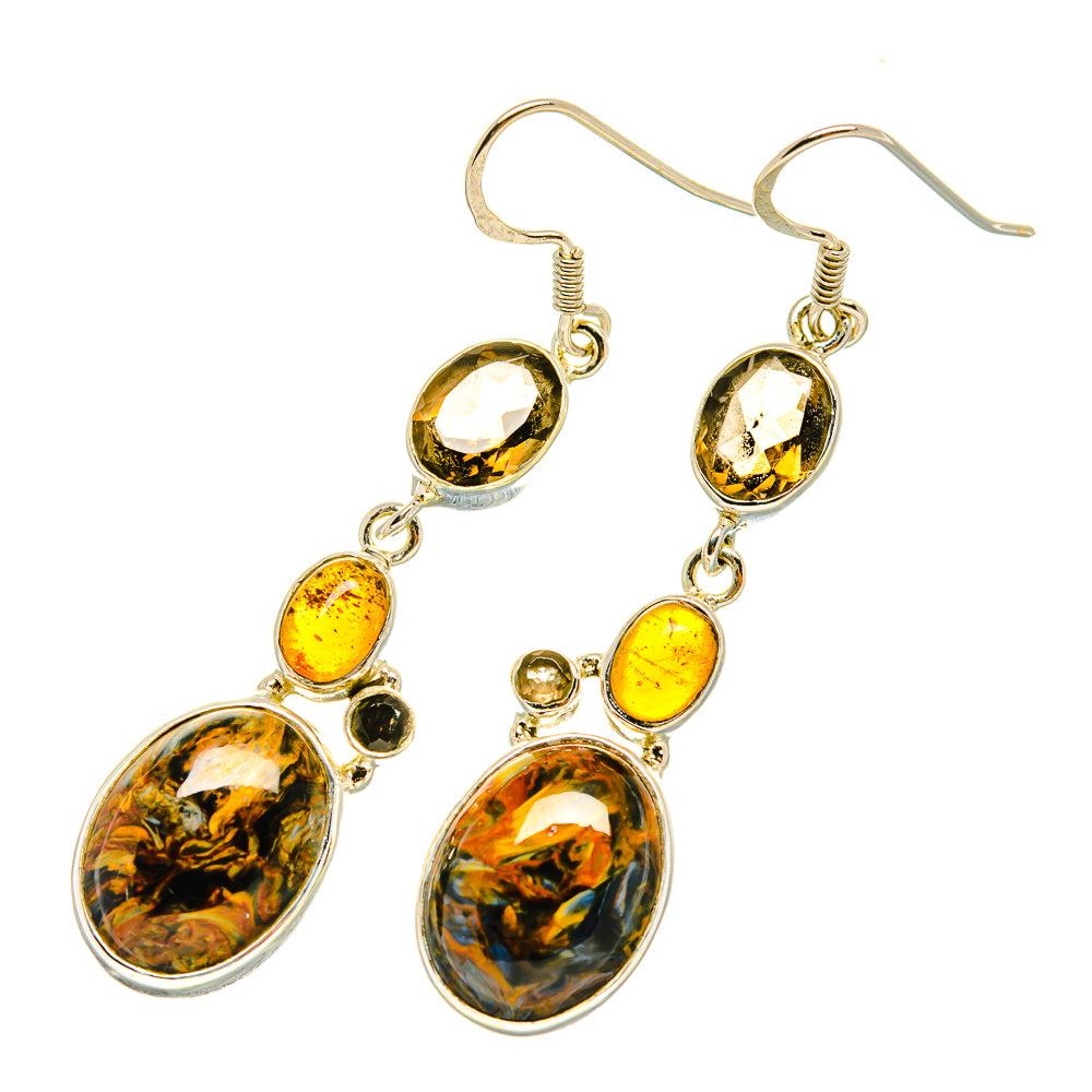 Pietersite Earrings handcrafted by Anasilvercos - EARR419084