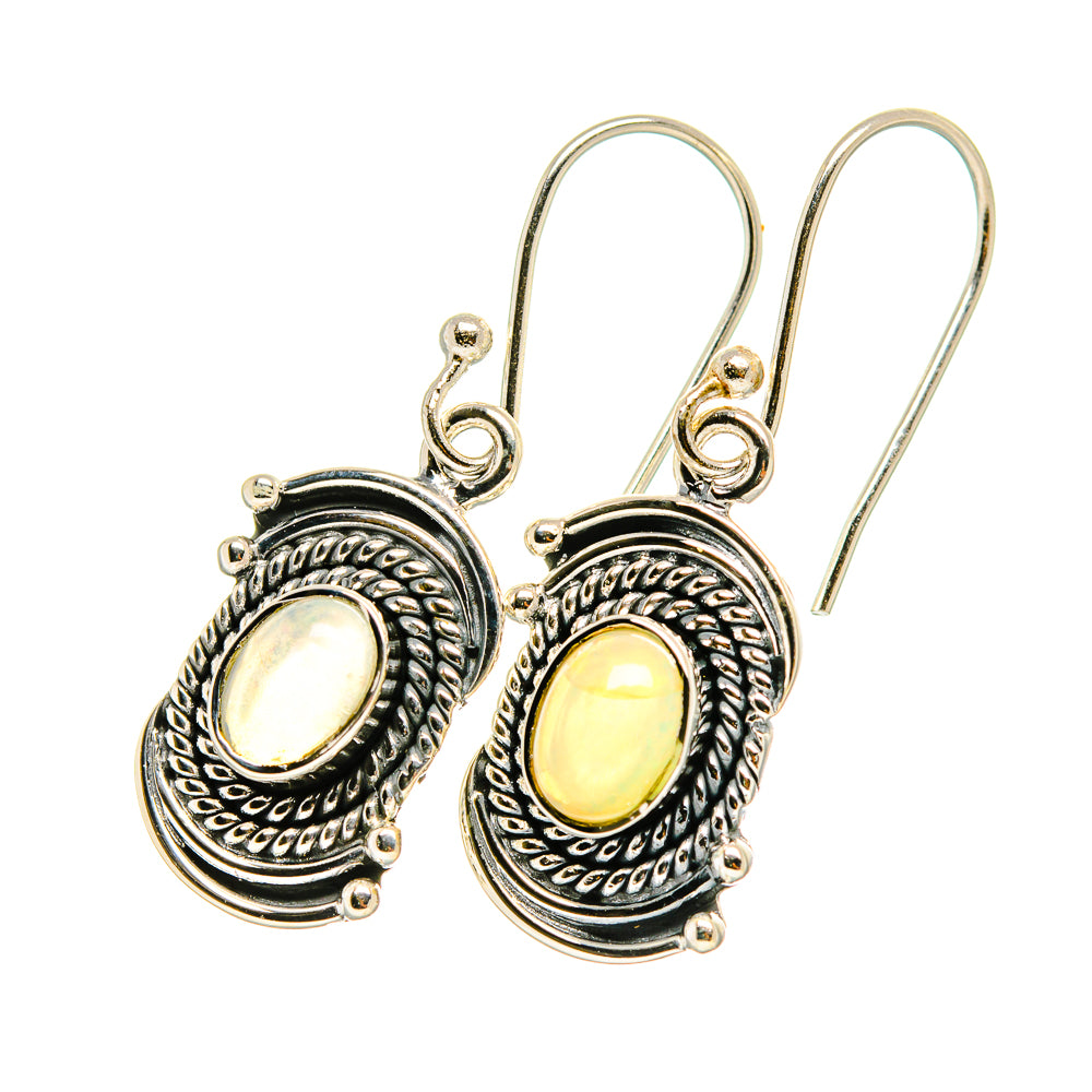 Ethiopian Opal Earrings handcrafted by Anasilvercos - EARR419100