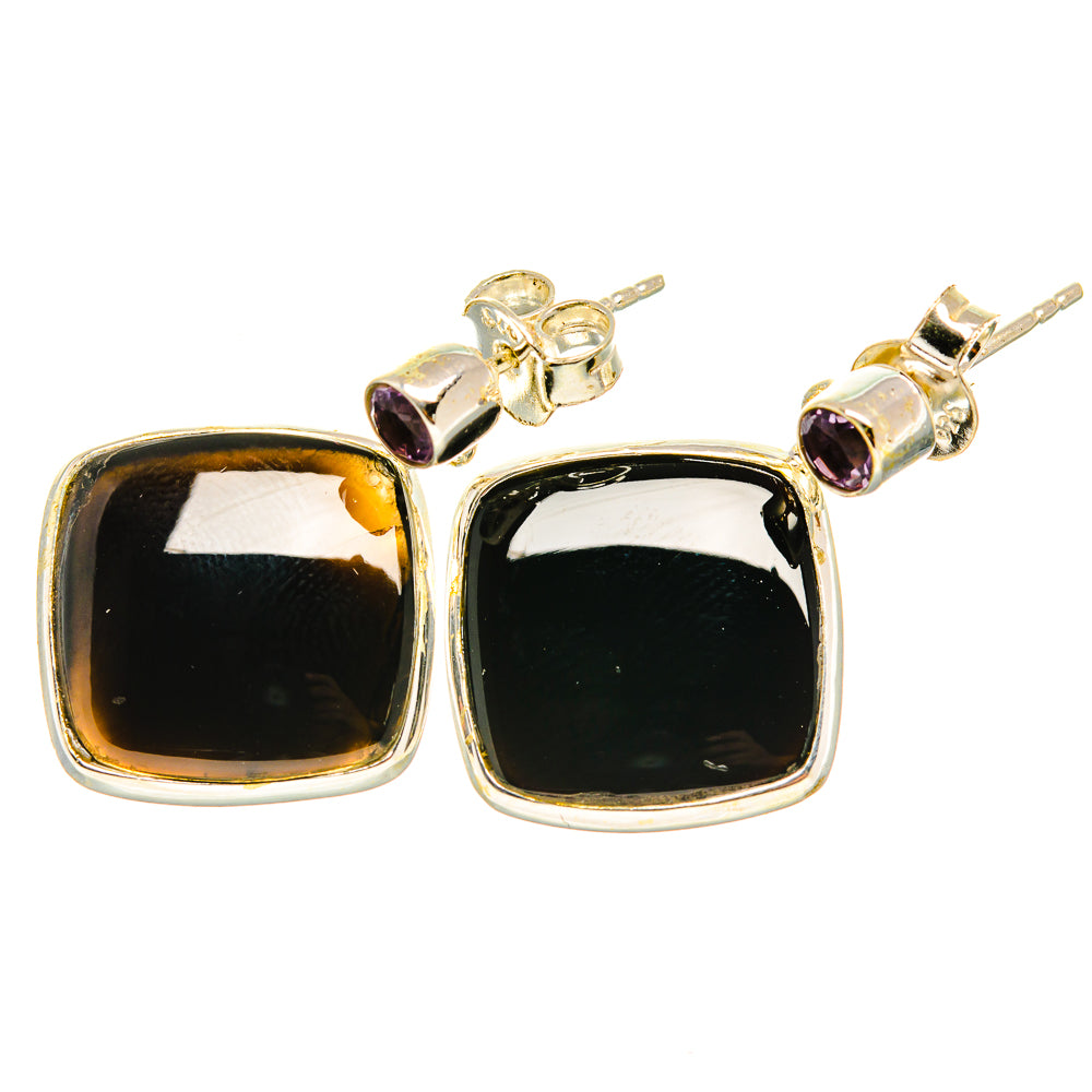 Black Onyx Earrings handcrafted by Anasilvercos - EARR419101