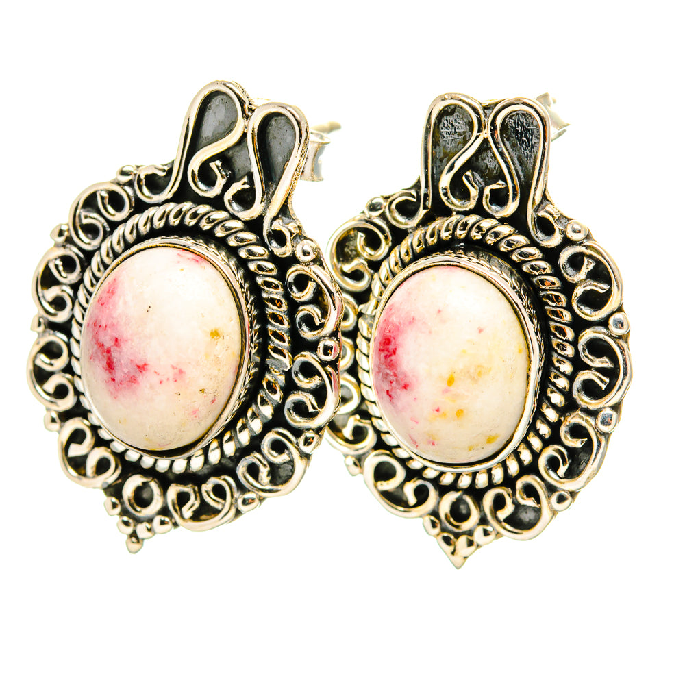 Thulite Earrings handcrafted by Anasilvercos - EARR419106