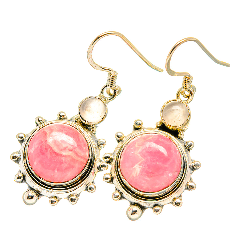 Rhodochrosite Earrings handcrafted by Anasilvercos - EARR419109