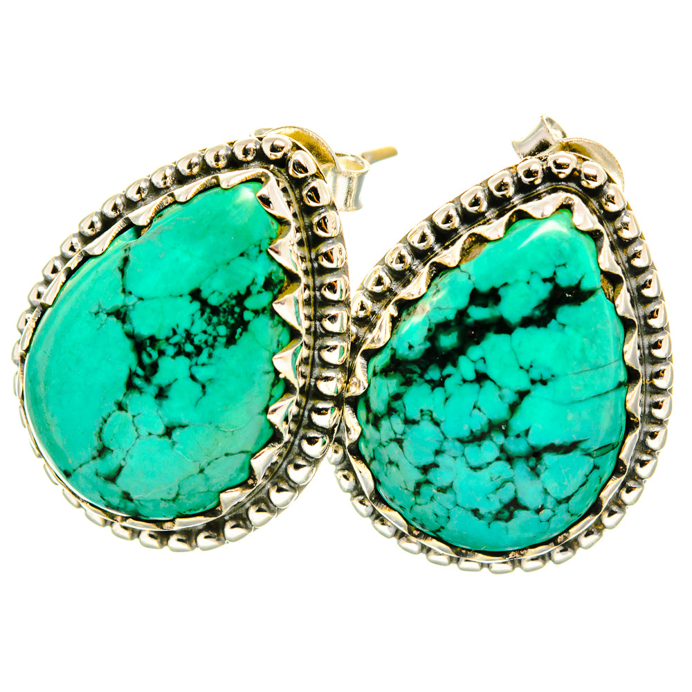 Arizona Turquoise Earrings handcrafted by Anasilvercos - EARR419112