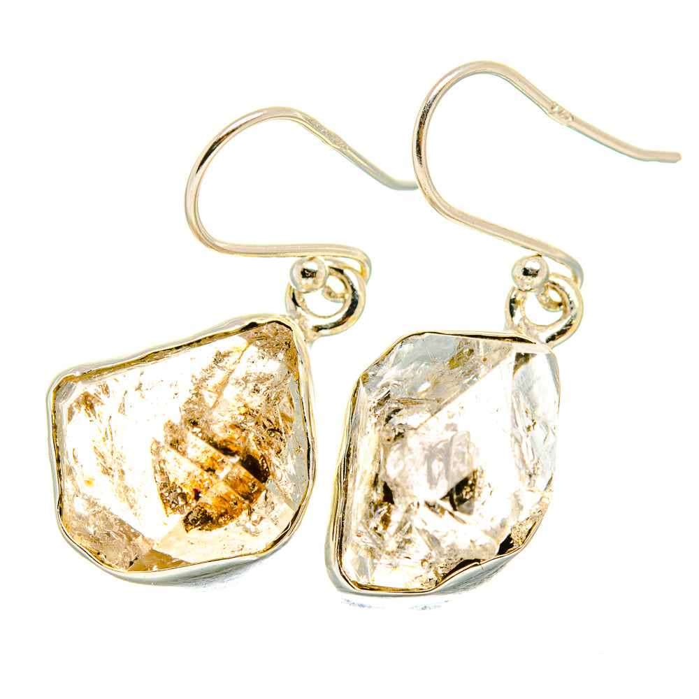 Herkimer Diamond Earrings handcrafted by Anasilvercos - EARR419118