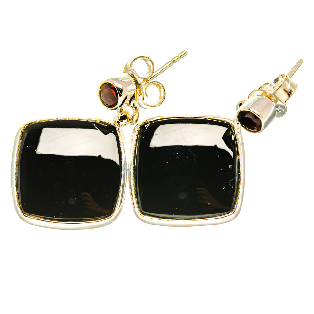 Black Onyx Earrings handcrafted by Anasilvercos - EARR419128