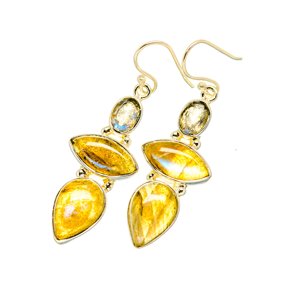 Labradorite Earrings handcrafted by Anasilvercos - EARR419153