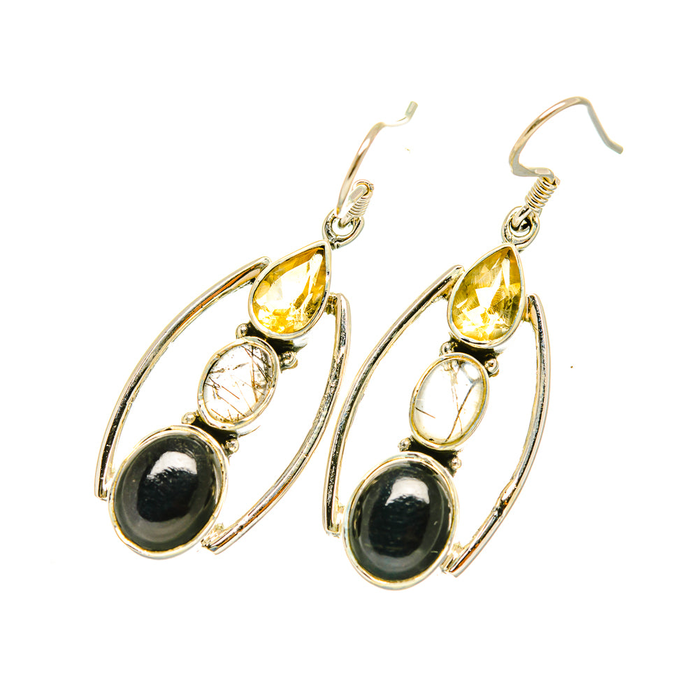 Black Onyx Earrings handcrafted by Anasilvercos - EARR419154