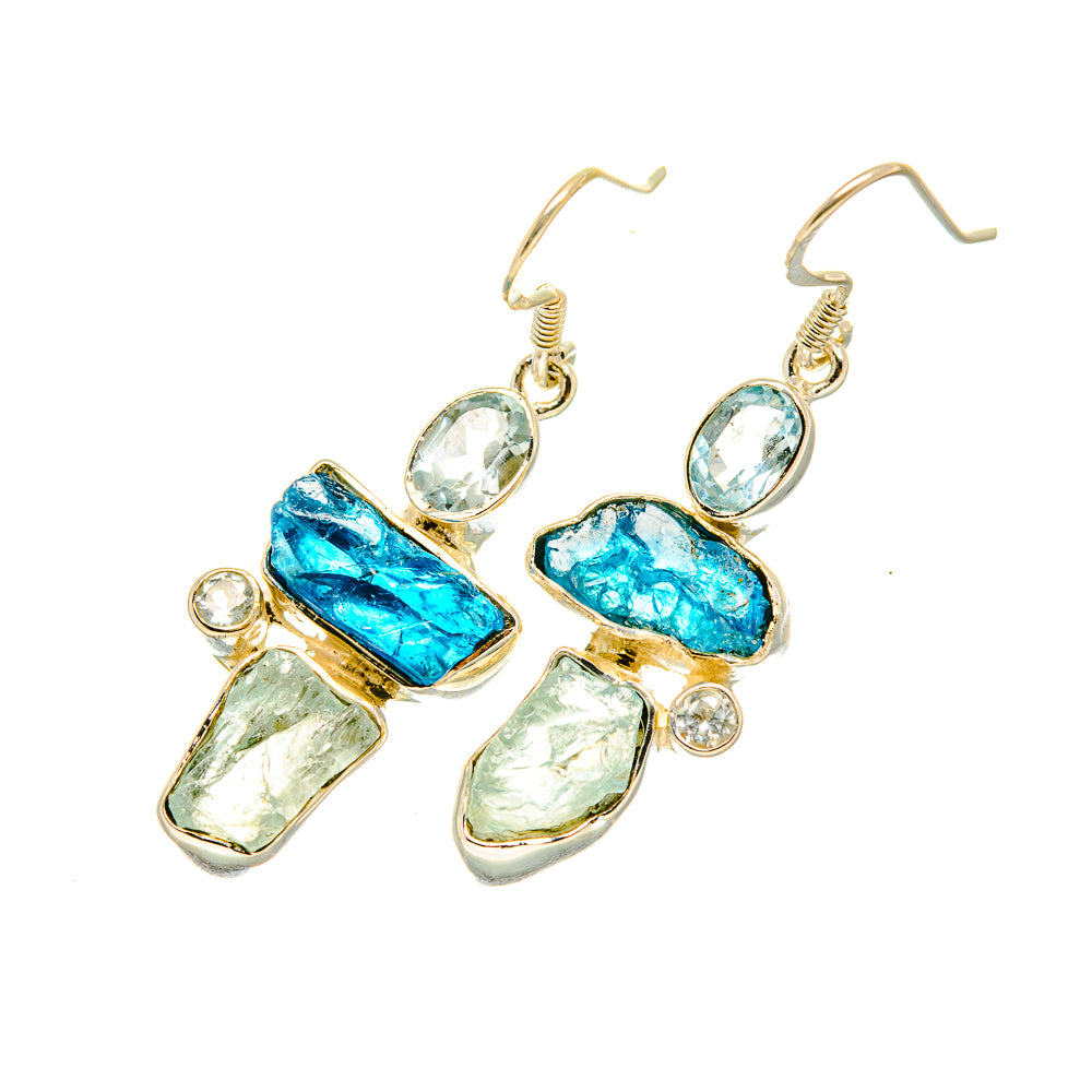 Aquamarine Earrings handcrafted by Anasilvercos - EARR419156