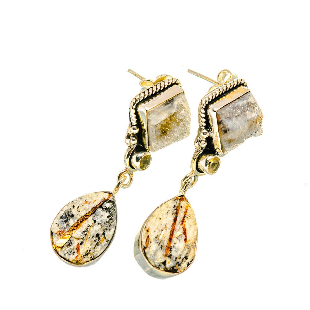 Astrophyllite Earrings handcrafted by Anasilvercos - EARR419159