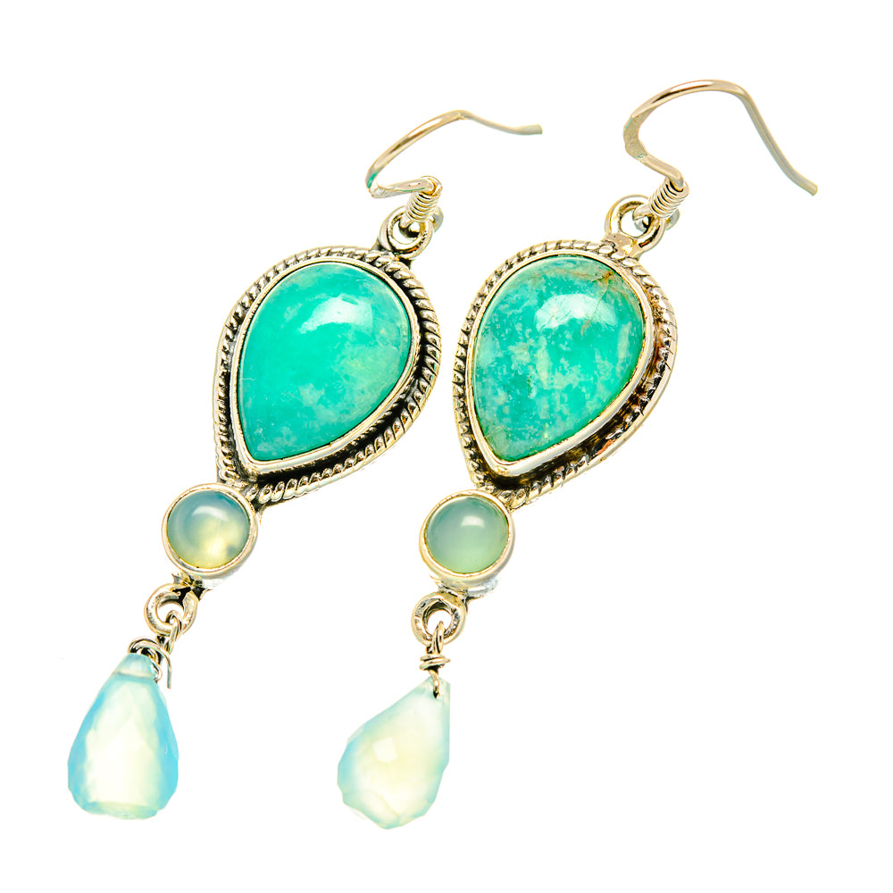 Amazonite Earrings handcrafted by Anasilvercos - EARR419174
