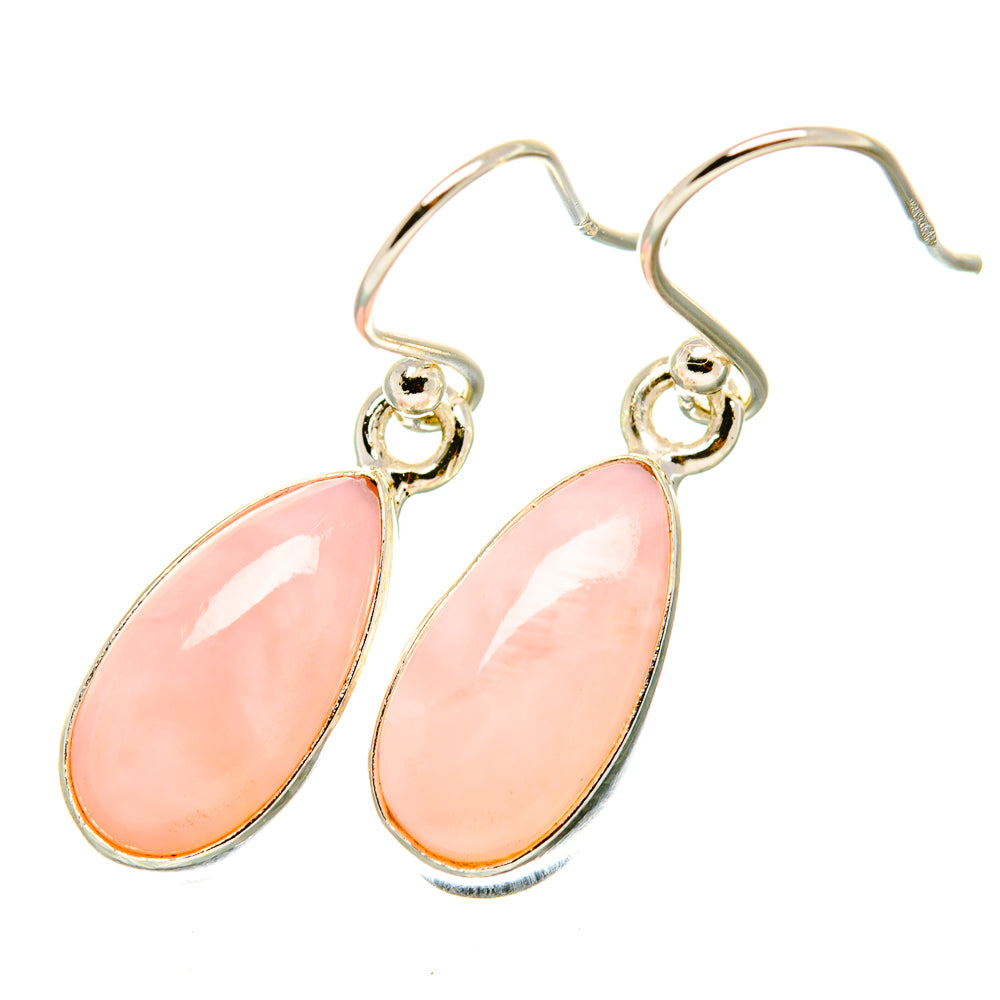 Pink Opal Earrings handcrafted by Anasilvercos - EARR419183