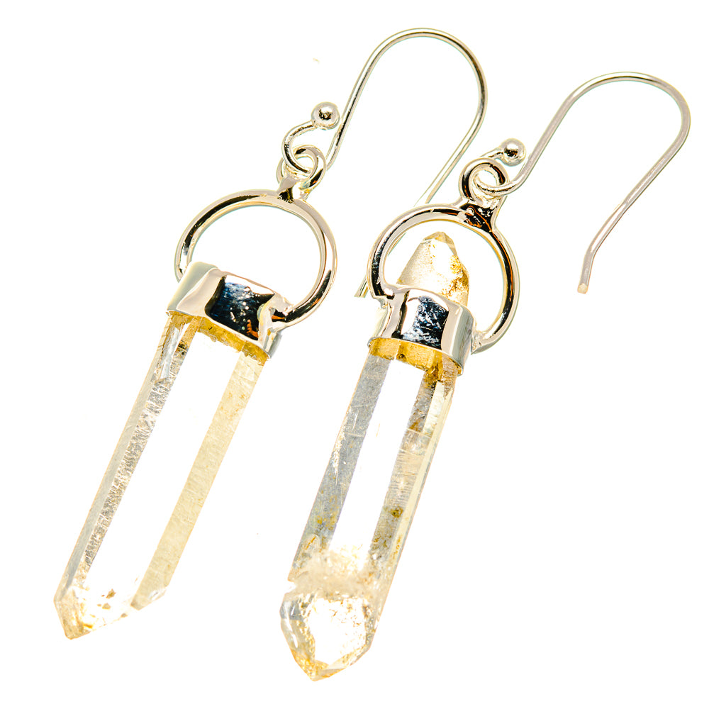 Herkimer Diamond Earrings handcrafted by Anasilvercos - EARR419189