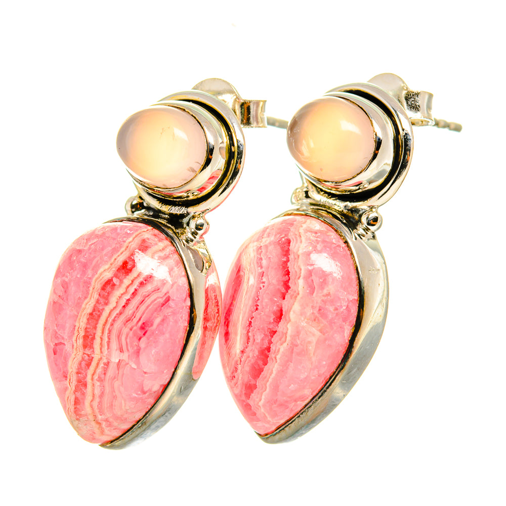 Rhodochrosite Earrings handcrafted by Anasilvercos - EARR419191
