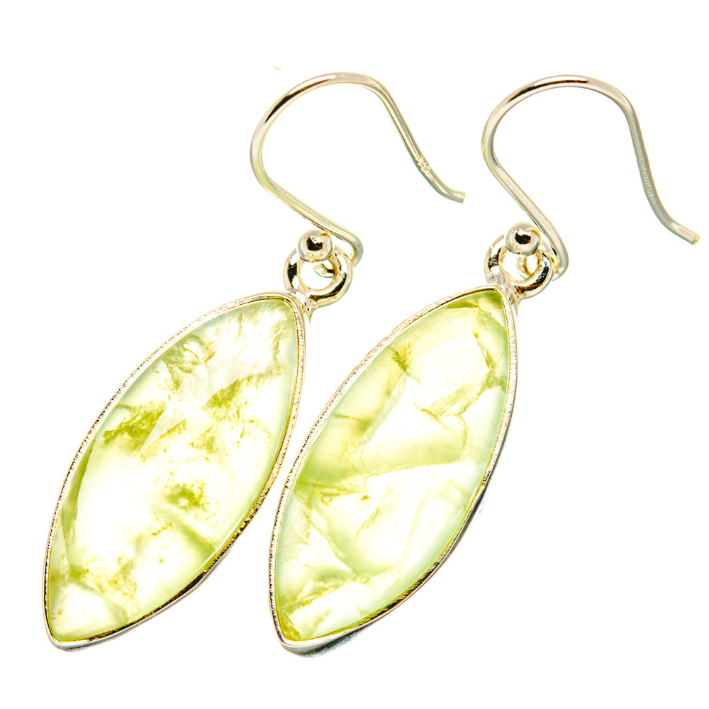 Prehnite Earrings handcrafted by Anasilvercos - EARR419199