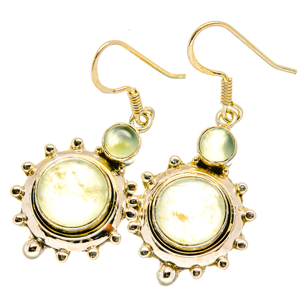 Prehnite Earrings handcrafted by Anasilvercos - EARR419208