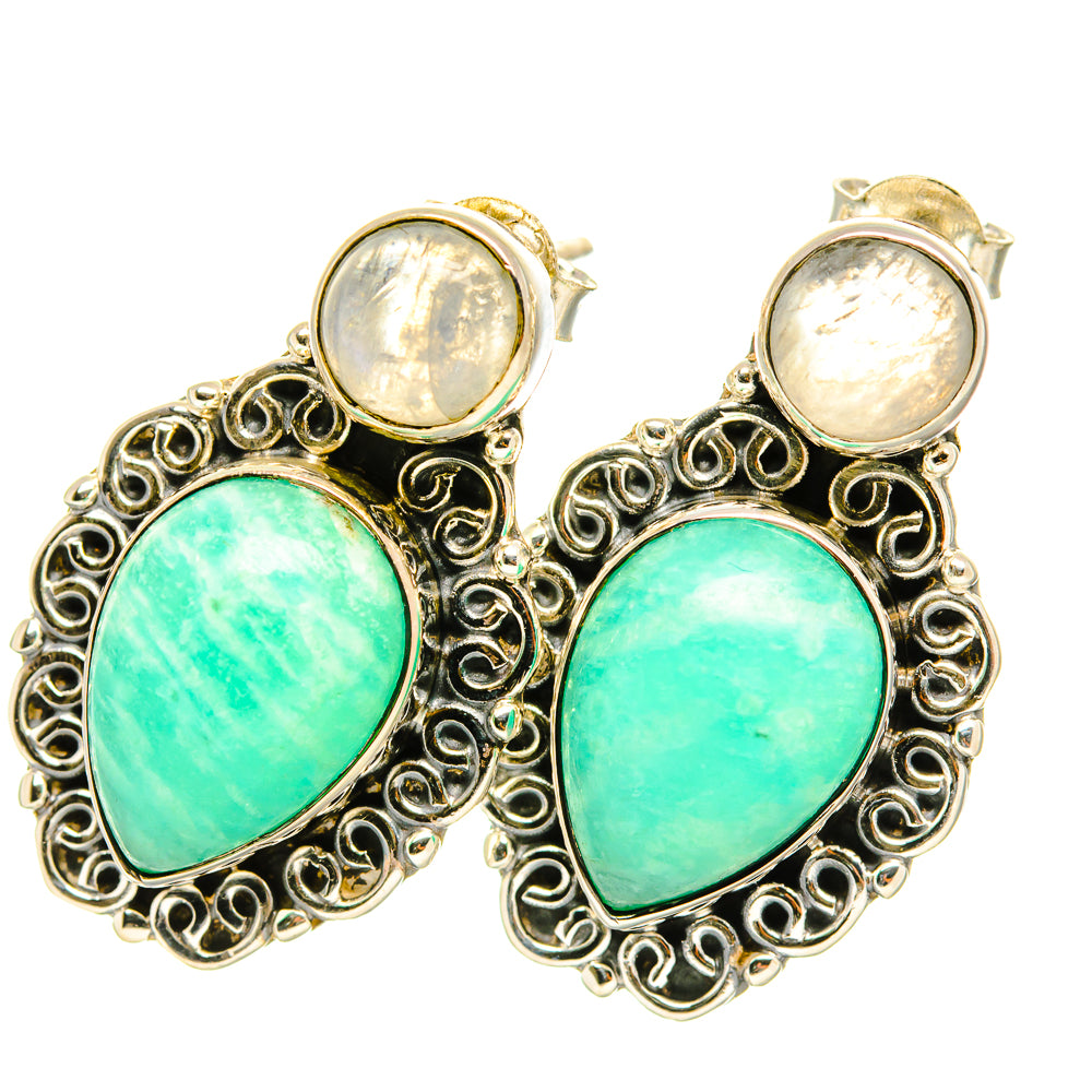 Amazonite Earrings handcrafted by Anasilvercos - EARR419210