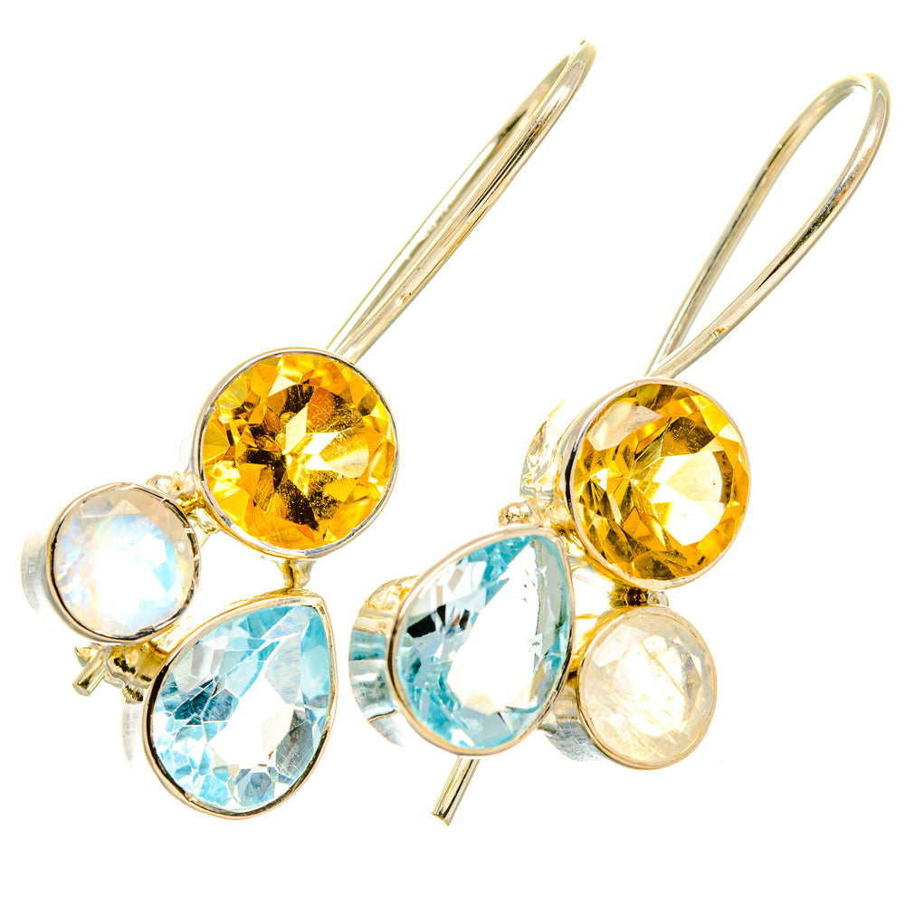 Blue Topaz Earrings handcrafted by Anasilvercos - EARR419218