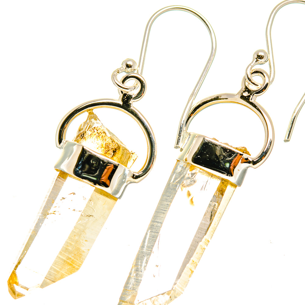 Herkimer Diamond Earrings handcrafted by Anasilvercos - EARR419225