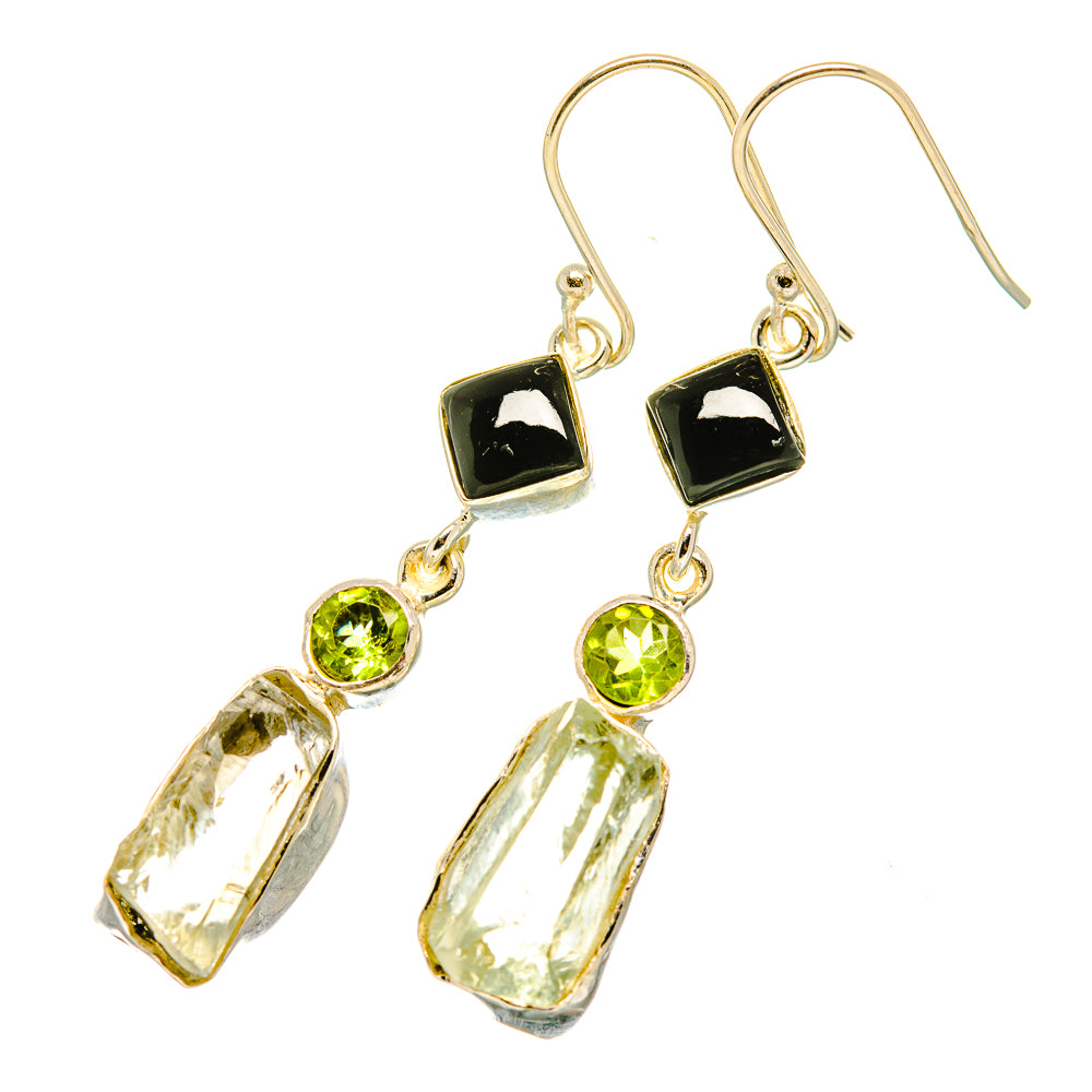 Green Amethyst Earrings handcrafted by Anasilvercos - EARR419231