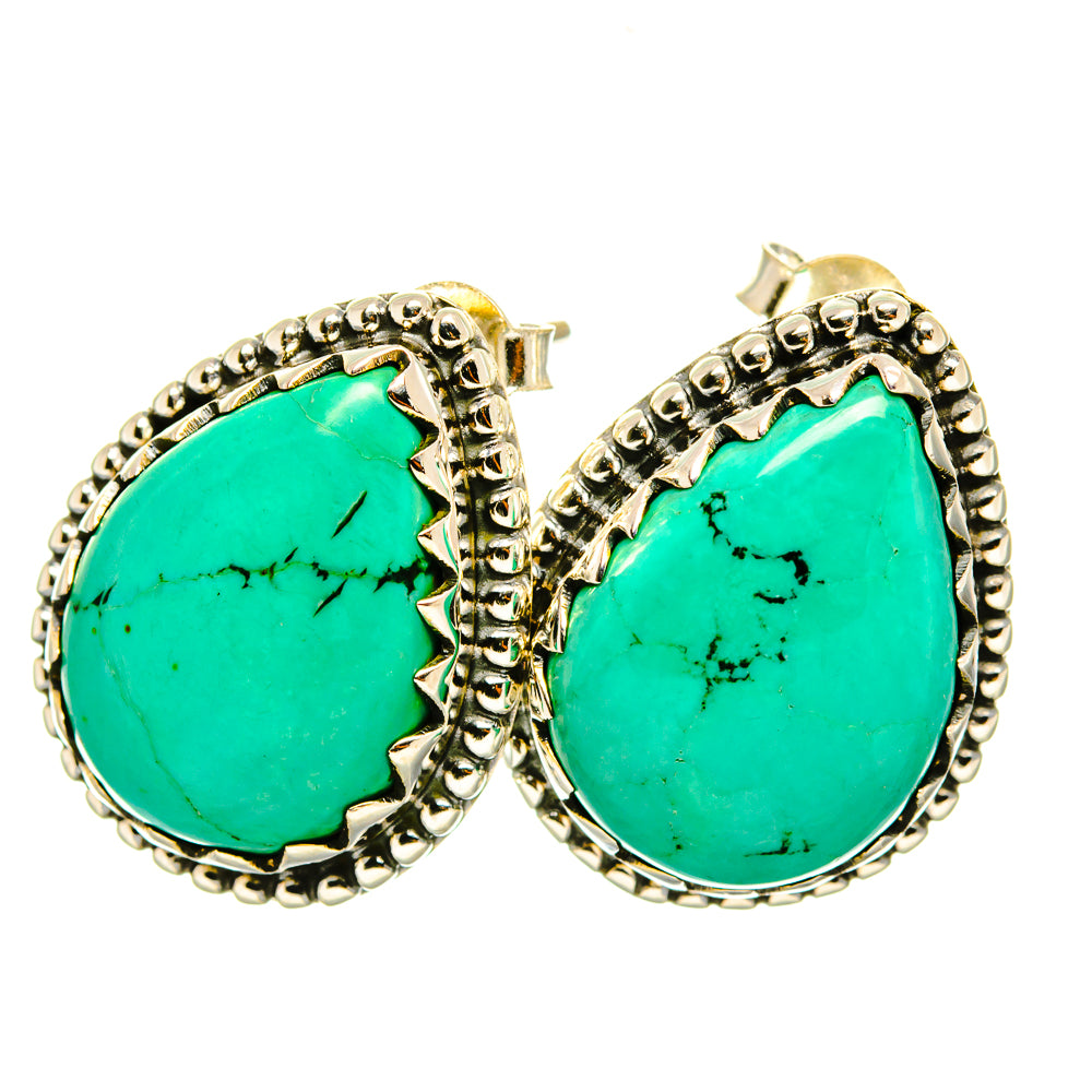 Arizona Turquoise Earrings handcrafted by Anasilvercos - EARR419236