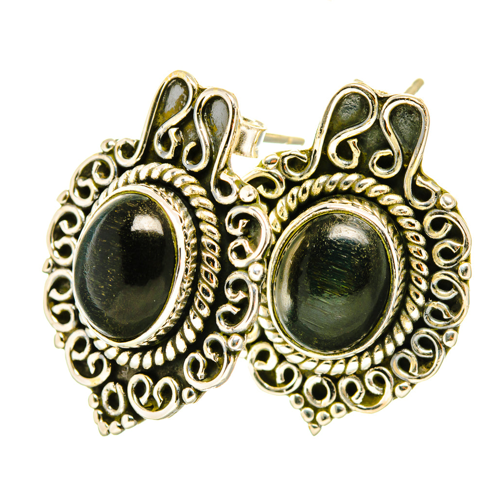 Black Onyx Earrings handcrafted by Anasilvercos - EARR419237