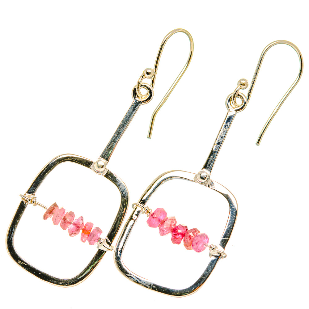 Pink Tourmaline Earrings handcrafted by Anasilvercos - EARR419244
