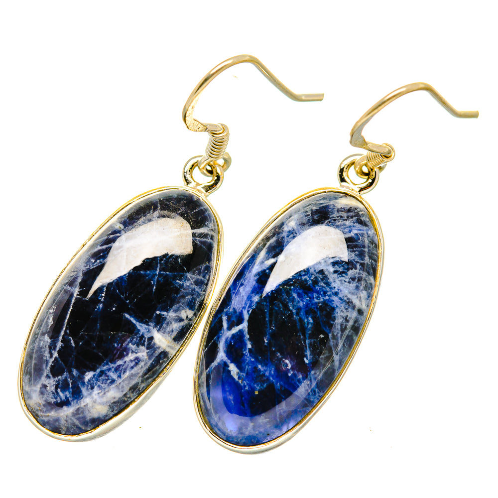 Sodalite Earrings handcrafted by Anasilvercos - EARR419251