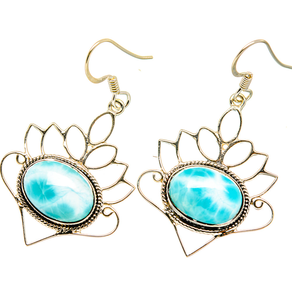 Larimar Earrings handcrafted by Anasilvercos - EARR419268
