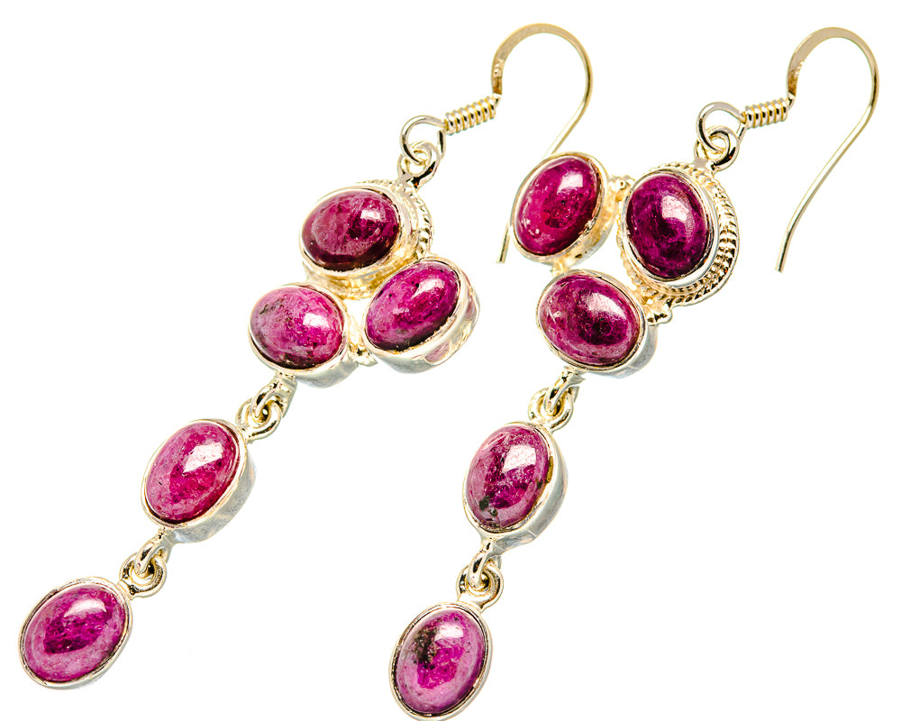 Pink Tourmaline Earrings handcrafted by Anasilvercos - EARR419277