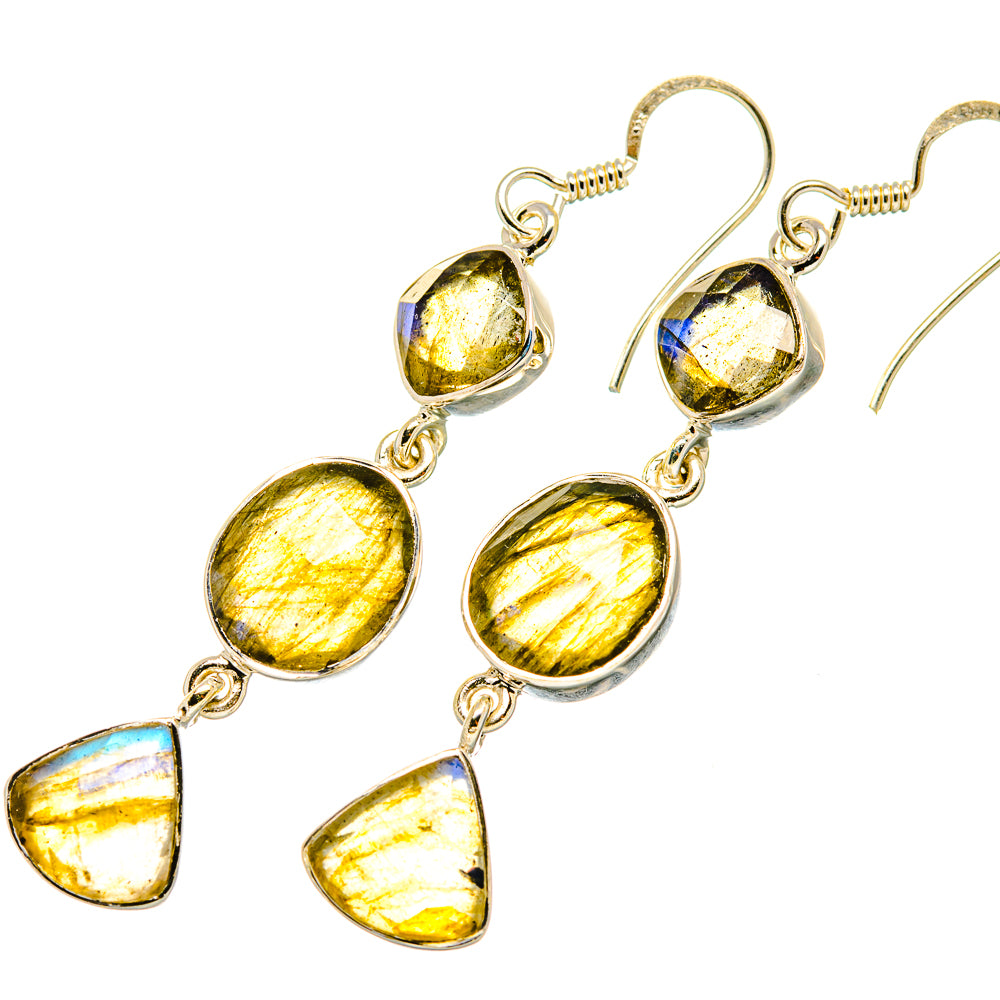 Labradorite Earrings handcrafted by Anasilvercos - EARR419296