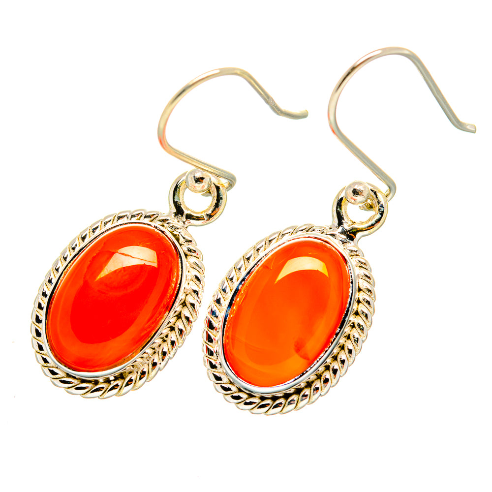 Carnelian Earrings handcrafted by Anasilvercos - EARR419319