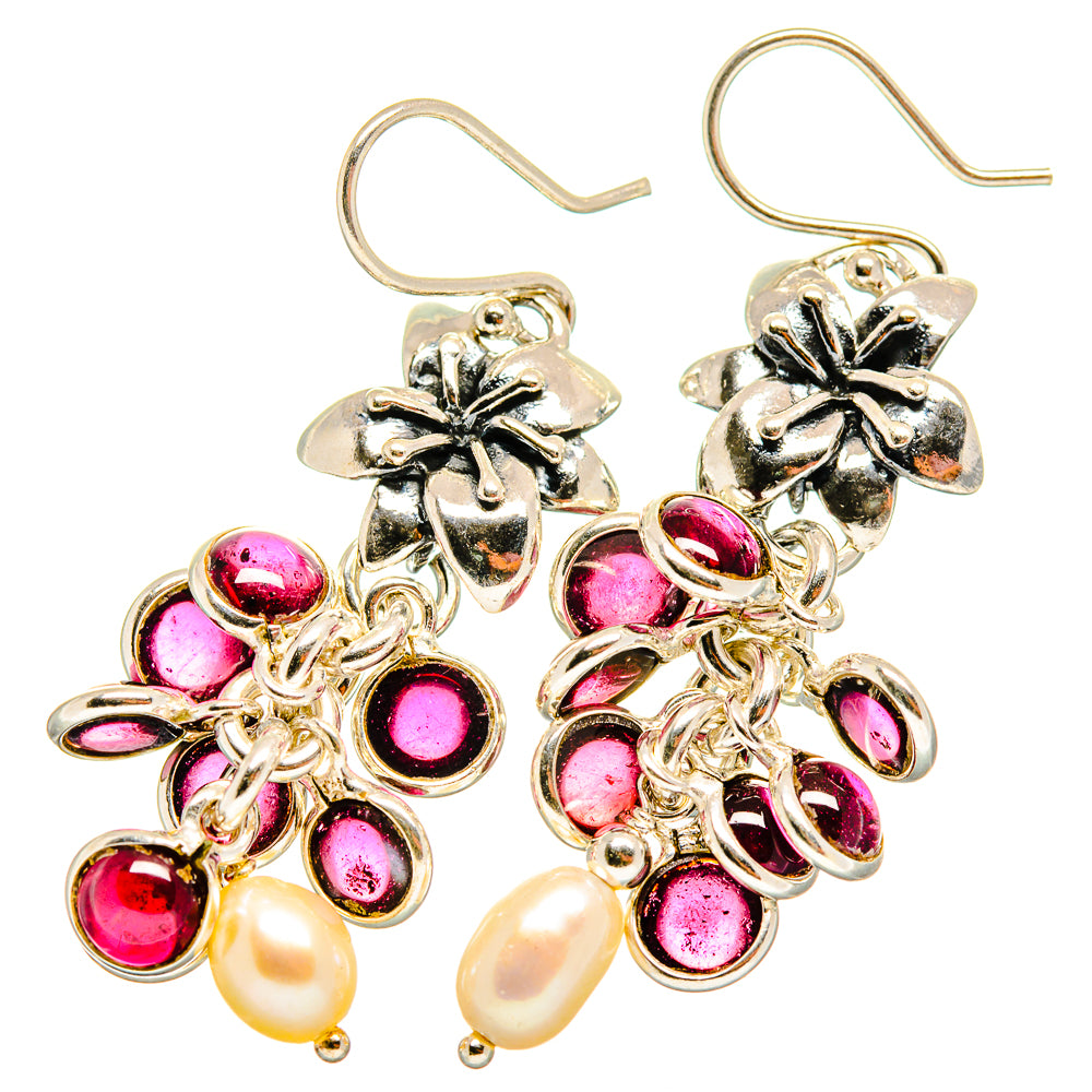 Garnet Earrings handcrafted by Anasilvercos - EARR419326
