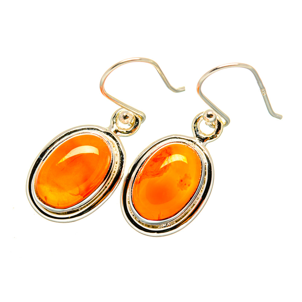 Carnelian Earrings handcrafted by Anasilvercos - EARR419337